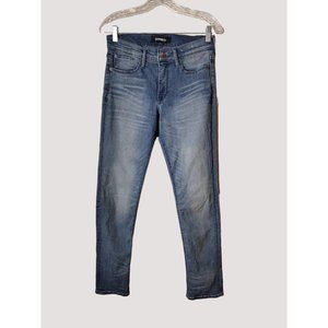 Express Leggings Womens 4 Cropped Mid Rise Stretch Denim Perfect